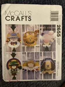 CRAFTS UNCUT MCCALLS 2655 Sewing Pattern STRAW HAT WREATHS HOME DECOR SEASONAL - Picture 1 of 2