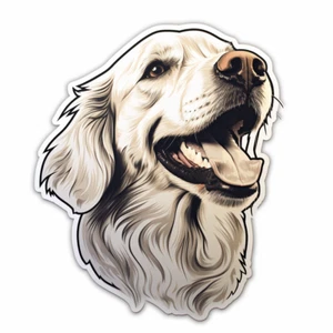 Autoaufkleber Sticker Golden Retriever Aufkleber - Bild 1 von 1