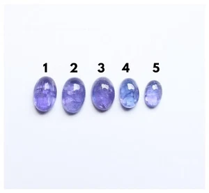 Natural Tanzanite Gemstone AAA+++ Blue Tanzanite Oval Polished Loose Cabochon - Picture 1 of 6