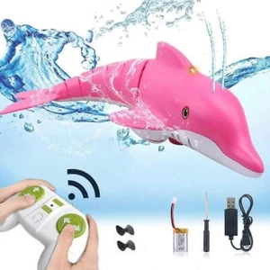 2.4G Remote Control Dolphin Toy High Simulation RC Boat Swimming Pool Bathroom - Picture 1 of 10