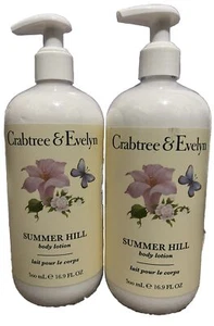 Crabtree & Evelyn Summer Hill Body Lotion Moisturizer 16.9 oz 2 Count Lot - Picture 1 of 1