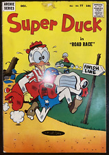 Super Duck #77  Dec 1957  Road Race Archie Comics
