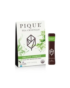 Pique Organic Jasmine Green Tea Crystals Immune Support Gut Health Fasting - Picture 1 of 6