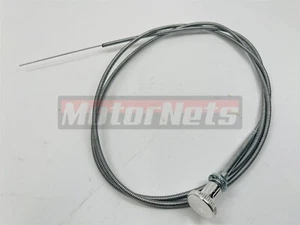 Cable obturador de carburador cromado de 6 pies Hot Street RatRod Chevy Ford Mopar GM Pontiac - Imagen 1 de 2