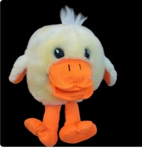 Ente Handpuppe Plüsch die quakt Kinderreime Küken Ente - Bild 1 von 6