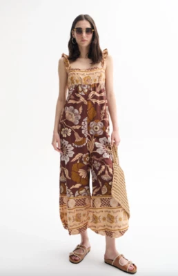 NUEVO, FREE PEOPLE Mono Bali Albright - Combo Café Talla L #MD362 Foto 1 de 4