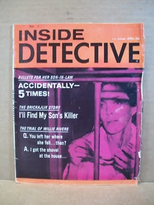 Inside Detective Magazine - April 1968 ~ Bullet For Her Son-In-Law - Imagen 1 de 7
