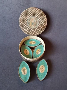 Antik orig. Biedermeier Schachteln Rechengeld Jetons a, Bein , Casino Rarität - Bild 1 von 15
