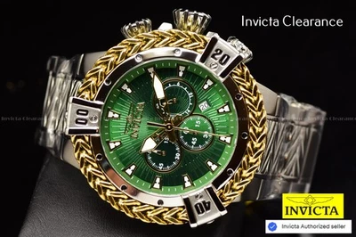 Reloj Invicta Para Hombres Bolt HERC 54mm Cronógrafo Esfera Verde Tono Plateado SS 200m Foto 1 de 4
