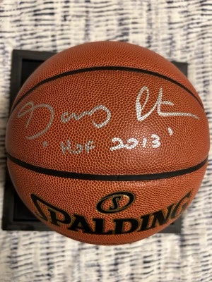 Gary Payton Signed Basketball Seattle Supersonics HOF Inscribed W/ Proof - Image 1 of 2