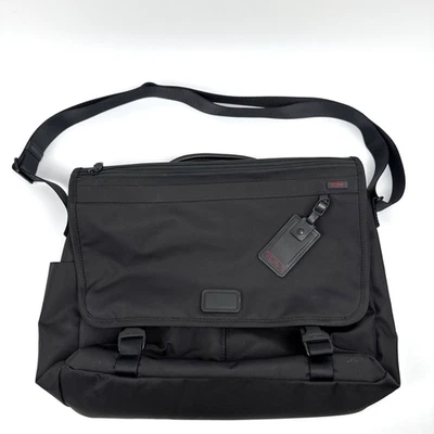 Tumi Messenger Briefcase Bag Laptop 22207DE Black Ballistic Nylon Expandable LN! - Image 1 of 4