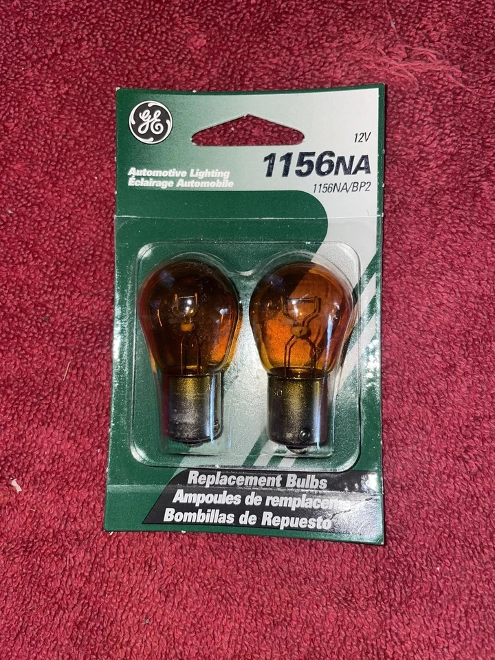 GE Standard 12v 1156NA Automotive Bulb (2 BULBS) FREE SHIPPING MADE USA+EUROPE - Image 1 of 4