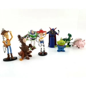 Disney Pixar Toy Story PVC Figure Keyring Keychain Lot of 8 - Picture 1 of 11