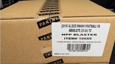 2025 Panini Absolute Football Blaster Case Factory Sealed New (20 Boxes) - Image 1 of 2