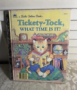 BOOKS VINTAGE CHILDRENS 1990 G Little Golden Tickety-Tock ILLUSTRATED Collect - Picture 1 of 10