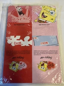 2009 Bob Esponja Pantalones Cuadrados Día de San Valentín Class Exchange Stephen Hillenburg - Imagen 1 de 15