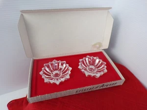 Vintage Cristal D'Arques Durand Kerzenleuchter Neu im Karton Frankreich 4" klar Kristall - Bild 1 von 6