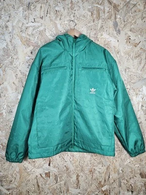 Adidas Originals Green Embossed Monogram Rare Coach Jacket Size Medium  - Image 1 of 4
