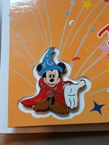 DISNEY PIN LE WDI MICKEY SORCERER BIRTHDAY CARD IMAGINEERING GLENDALE FANTASIA - Picture 1 of 11