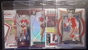 Lote de tarjetas San Francisco 49ers x5 2024 Purdy Pearsall RC Select Montana McCaffrey - Imagen 1 de 6