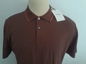 CAMISA POLO TEORÍA NUEVA HOMBRE BASALTO/BALIZA ACTUAL RAYAS TALLA XL - Imagen 1 de 14