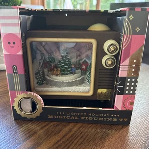 FAO Schwarz Lighted Holiday Musical Figurine TV Plays 5 Christmas Songs - Picture 1 of 8