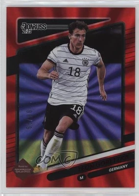 Holo láser rojo Panini Donruss Road to Qatar 2021-22 90/99 Leon Goretzka #69 0n8h Foto 1 de 3