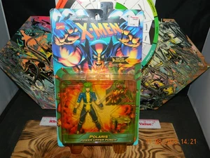 Toy Biz Marvel Comics X-Men Polaris Power Upper Punch 1996+ Vision #117 Fleer 95 - Picture 1 of 5