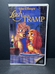 Walt Disney’s Lady and the Tramp 1955 (VHS-1987) Black Diamond Classics Video - Picture 1 of 4