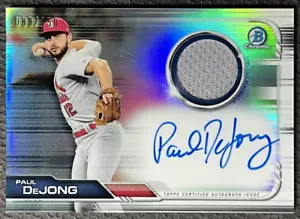 2019 BOWMAN CHROME BCAR-PD PAUL DeJONG 88/150 AUTO - Picture 1 of 7