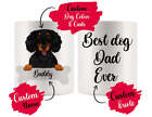 Personalized Longhaired Dachshund Dog Mom Dad Mug, Best Dog Owner Gift