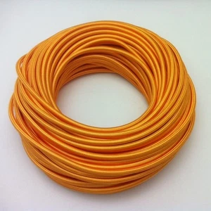 50m Design Textilkabel, 2x0,75, Sonnengelb, Top EU Qualität, Stoffkabel - Bild 1 von 1