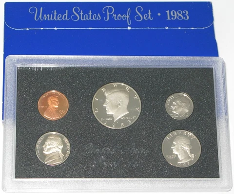 1983-S U.S.  Proof Set - 5 Coins in OGP Cover