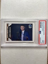 Stephen Curry 2015-16 Panini NBA Stickers #449 European MVP PSA 9 Mint