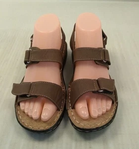 Pierre Dumas,Size 7 Brown Comfy Sandal NEW - Picture 1 of 11