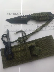 SURVIVOR - FIXED BLADE Paracord KNIFE W/FIRE STICK - HK-106320 $5/ OR OBO - Picture 1 of 5