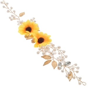 1 pieza diadema decorativa de flores para novia decoración de mujeres diadema decoración novia nupcial - Imagen 1 de 12