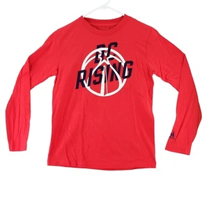 Adidas NBA Washington Wizards DC Rising T-shirt manica lunga ragazzo taglia M - Foto 1 di 8