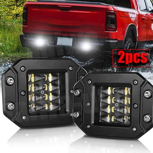 2PCS 5'' Flush Mount LED Work Pods Driving Light Bar Fog Spot Trucks SUV Offroad - Picture 1 of 11