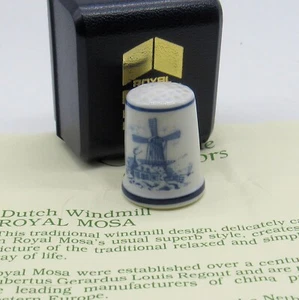 THIMBLE COLLECTORS CLUB, MOLINO DE VIENTO HOLANDÉS DE ROYAL MOSA, EN CAJA CON CERTIFICADO DE AUTENTICIDAD - Imagen 1 de 7