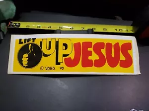 LIFT UP JESUS Oldtimer Autoaufkleber - Bild 1 von 2