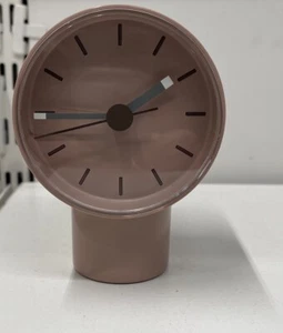 Ikea Bondtolvan Alarm Clock Analog Pale Pink 3 ¼ x 3 ½" x 5" - Picture 1 of 2