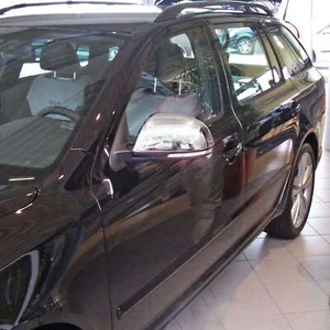 Tapas espejo acero inoxidable aptas para ŠKODA OCTAVIA II, 2009-13|SUPERB II, 08-15 - Imagen 1 de 3