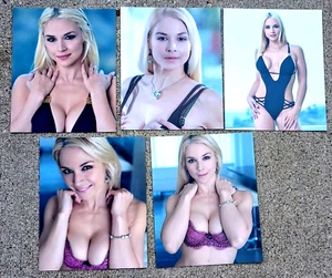 Lote De 5 Fotos SARAH VANDELLA 8X10 ESTRELLA PORNO - Imagen 1 de 1