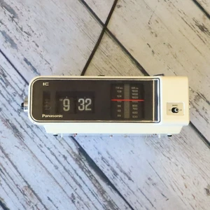 Vintage Panasonic RC-6003 FM AM Flip Clock Radio Works - Picture 1 of 12