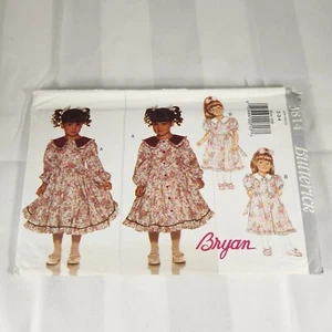 BUTTERICK Patrón 3814 Bryan Vestido Infantil Sin Cortar Talla 2-3-4 - Imagen 1 de 2