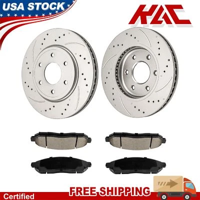 Front Brake Pads & Rotor Kit For Suzuki Equator 09-12 Nissan Frontier 2005-2019 - Image 1 of 4