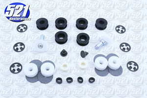 Quarter Rear Hardware Window Roller Kit Fits 67 68 69 Barracuda Notchback Mopar - Picture 1 of 1