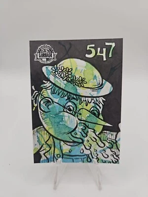 2022 Garbage Pail Kids Krashers 3 Sketch Card by BARRY NYGMA "Snot Splatter" GPK - Image 1 of 2