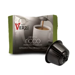 Caffè Verzi 100 Capsule Caffe Compatibili per Nescafe Dolce Gusto Miscela Ricco - Bild 1 von 4